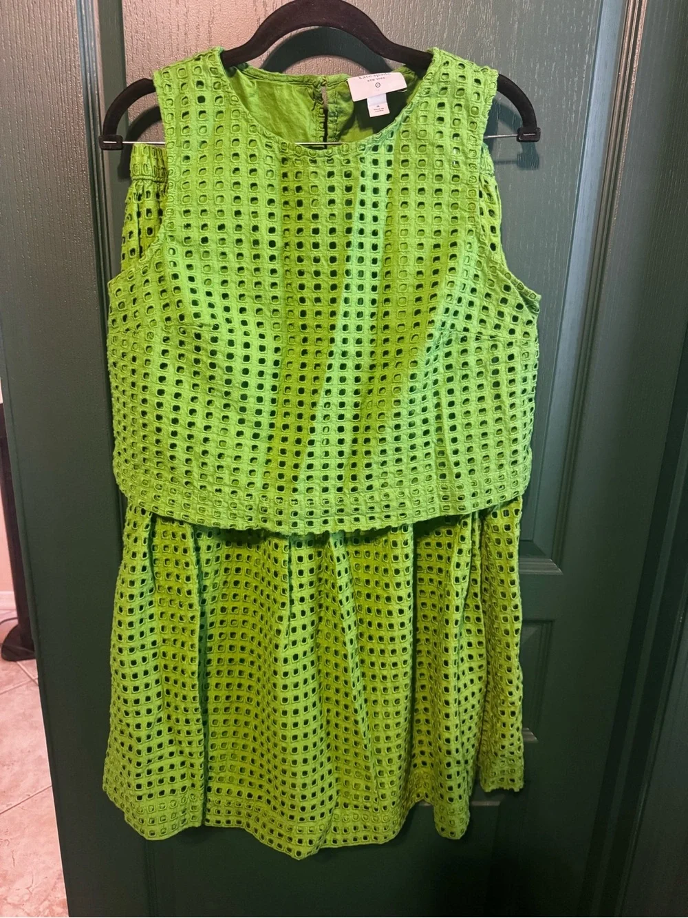 Kate Spade for Target Green Eyelet Midi Skirt - Women's Classic Fit